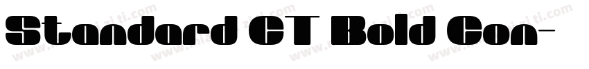 Standard CT Bold Con字体转换